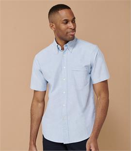 Henbury Short Sleeve Classic Oxford Shirt